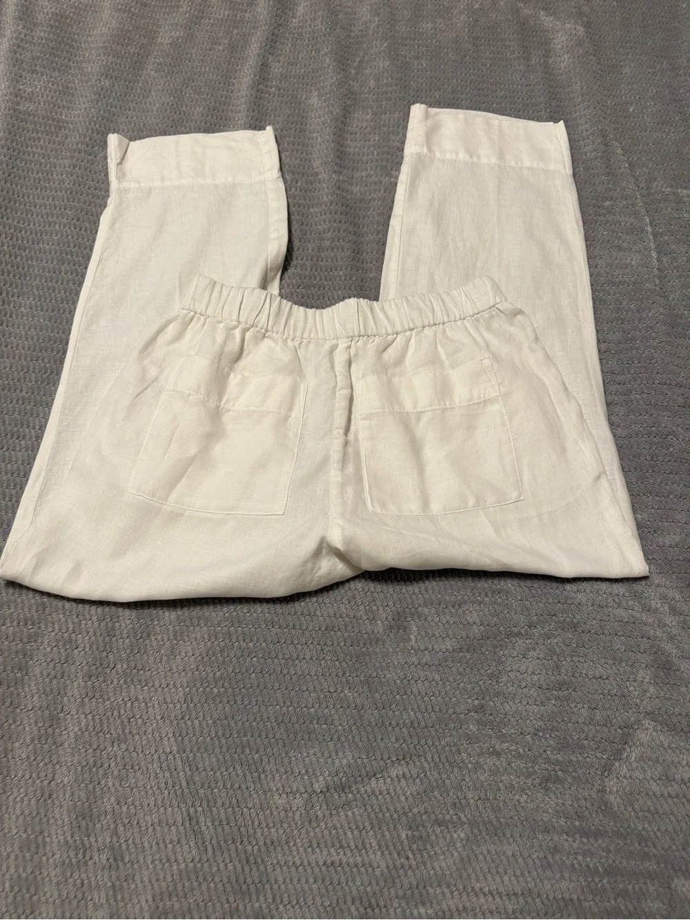 Everlane Easy pant white linen pull On wide leg